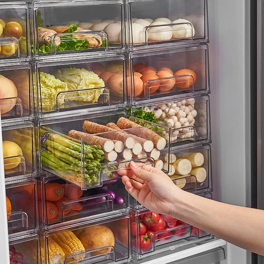 Caja para el frigorífico tipo cajonera para cocina, caja de mantenimiento fresco, caja de huevos de calidad alimentaria, caja de almacenamiento especial para verduras