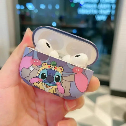 Funda Disney Stitch para Apple AirPods 1 2 3.ª funda para AirPods Pro 2, funda inalámbrica con dibujos animados Air Pods Pro